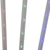 Kurt Adler Lawn And Outdoor Decor* 27.2-Inch Multi-Color Led Faceted C9 Yard Stakes, 3 Piece Set