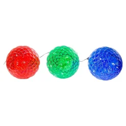 Kurt Adler Lawn And Outdoor Decor* 27.2-Inch Multi-Color Led Faceted C9 Yard Stakes, 3 Piece Set