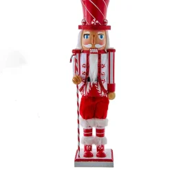 Kurt Adler Tabletop Items* 15-Inch Peppermint Nutcracker