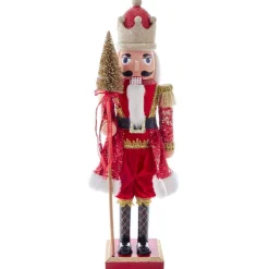 Kurt Adler Tabletop Items* 24-Inch Plastic Red And Gold King Nutcracker