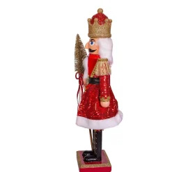 Kurt Adler Tabletop Items* 24-Inch Plastic Red And Gold King Nutcracker