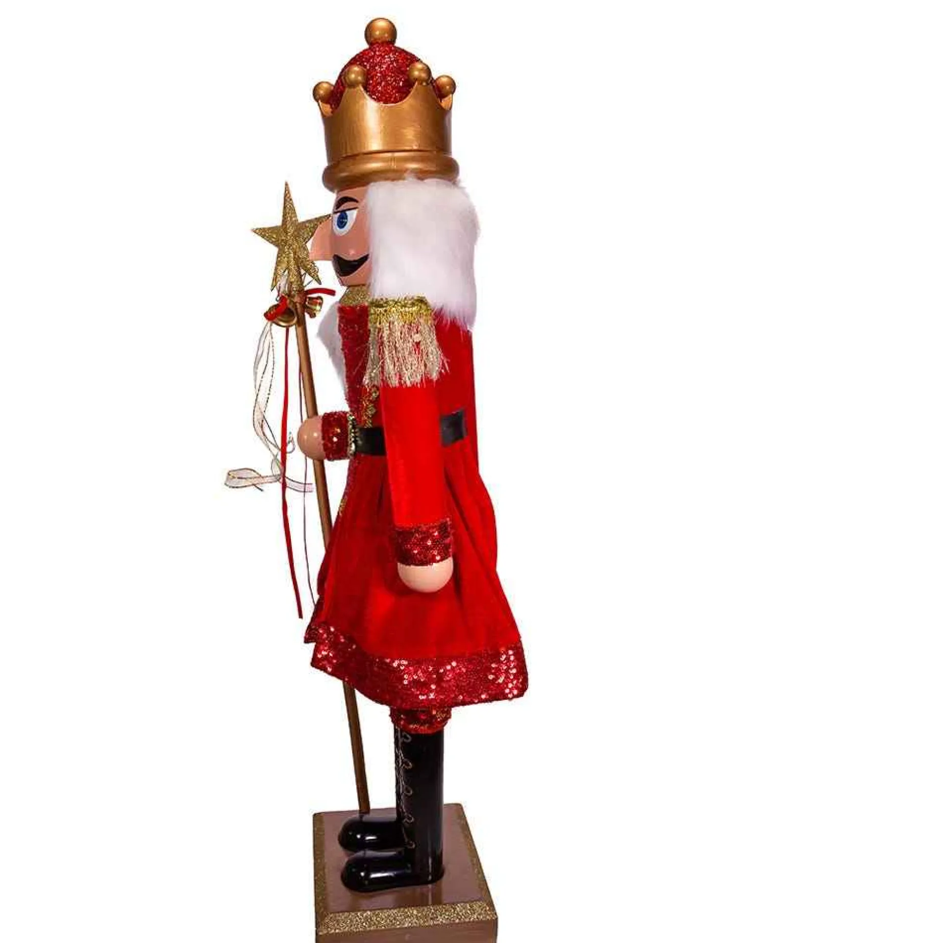 Kurt Adler Tabletop Items* 32-Inch Plastic Red And Gold King Nutcracker