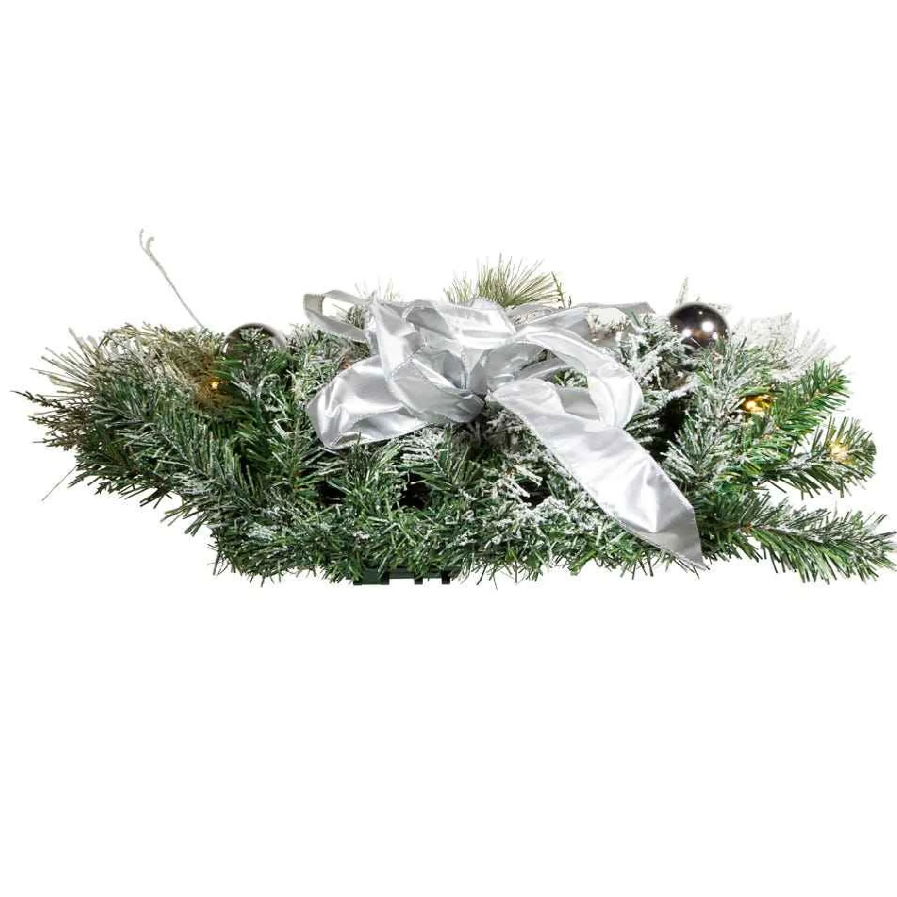 Kurt Adler Pre-Lit Trees* 26-Inch Pre-Lit Snowy Silver Wall Tree