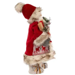 Kurt Adler Tabletop Items* 18-Inch Red And White Santa With Gift Box And Bells