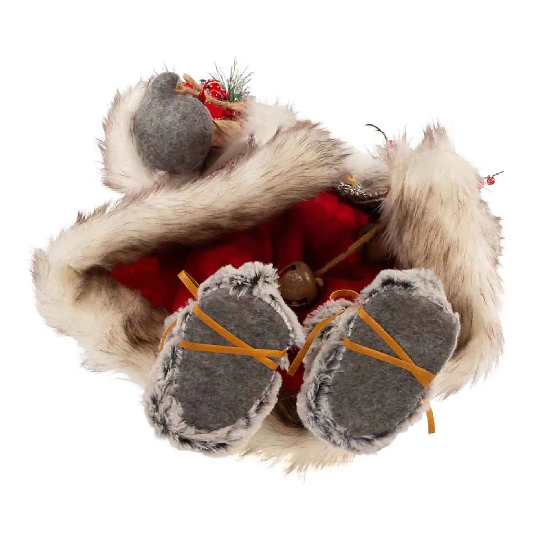 Kurt Adler Tabletop Items* 18-Inch Red And White Santa With Gift Box And Bells