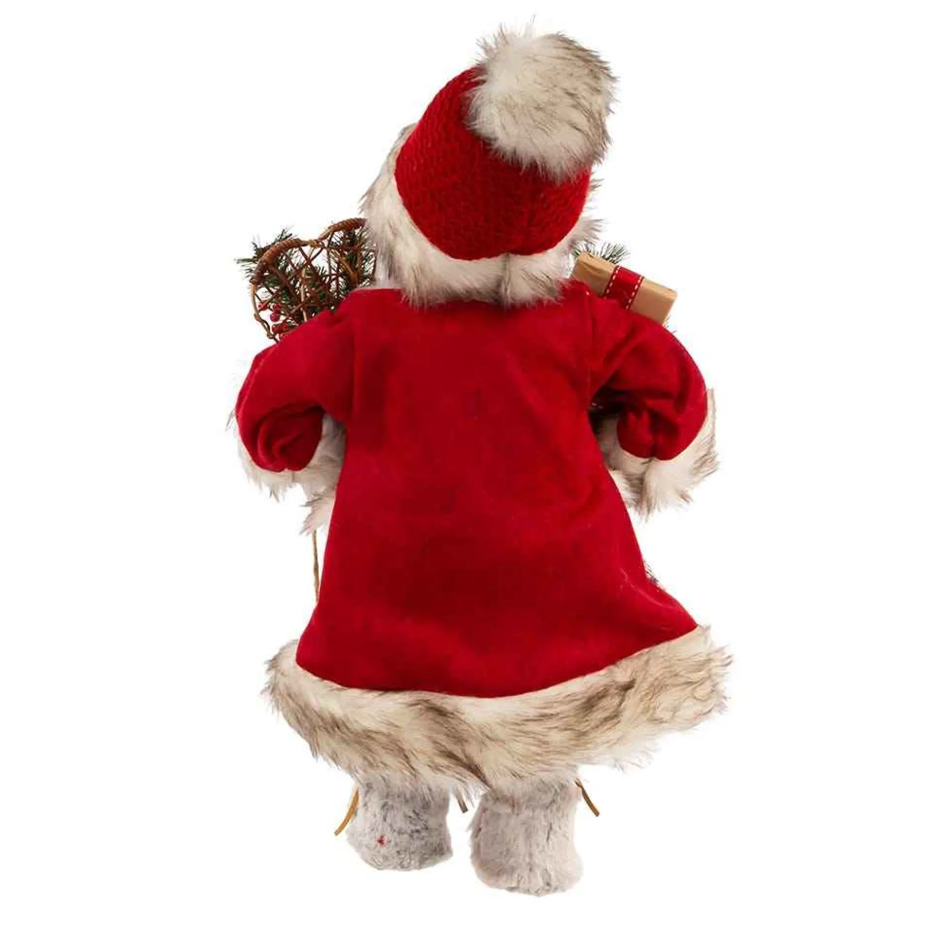 Kurt Adler Tabletop Items* 18-Inch Red And White Santa With Gift Box And Bells