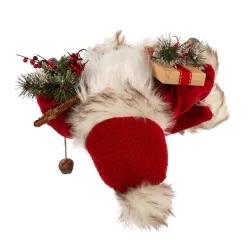 Kurt Adler Tabletop Items* 18-Inch Red And White Santa With Gift Box And Bells