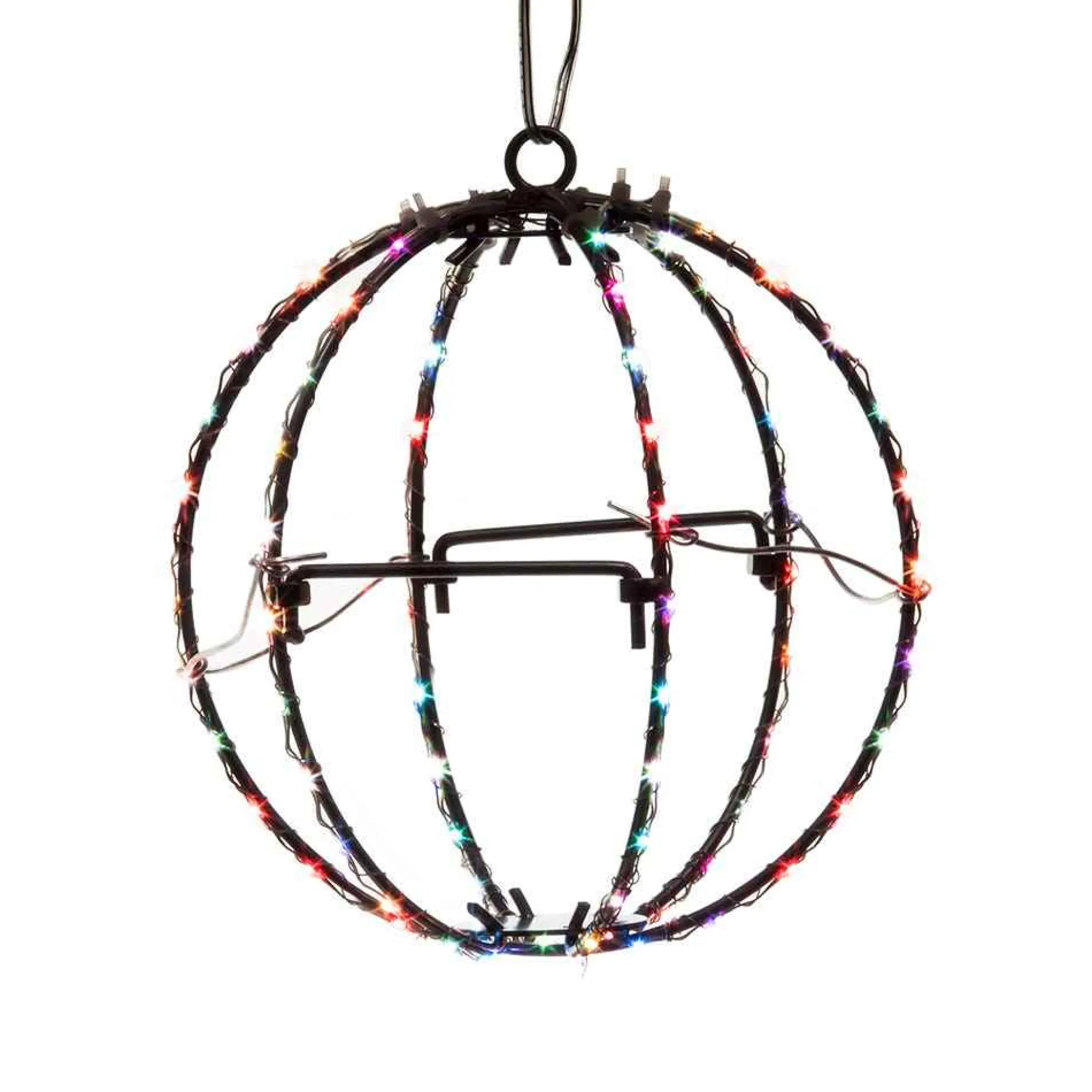 Kurt Adler Lawn And Outdoor Decor* 6-Inch Rgb Led Foldable Metal Sphere