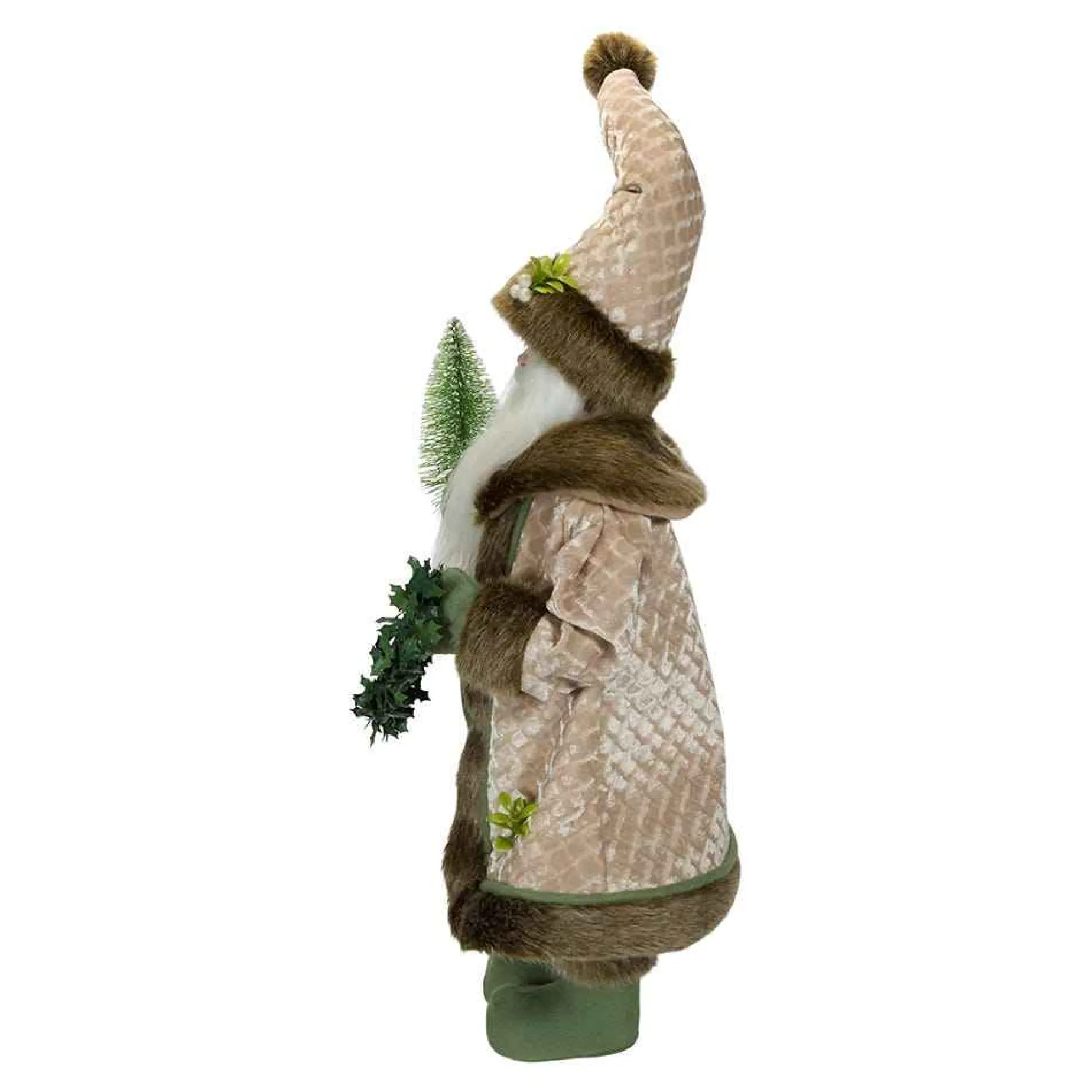 Kurt Adler Tabletop Items* 18-Inch Sage And Neutral Santa Table Piece