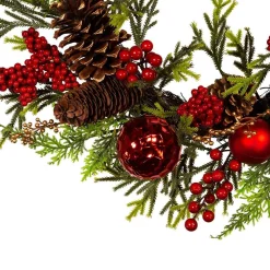 Kurt Adler Wreaths* 24-Inch Un-Lit Decorated Green Rattan Wreath