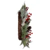 Kurt Adler Wreaths* 20-Inch Unlit Flocked Rattan Wreath With Red Berries