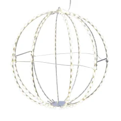 Kurt Adler Lawn And Outdoor Decor* 12-Inch Warm White Led Foldable Metal Sphere
