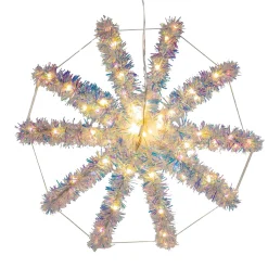 Kurt Adler Lawn And Outdoor Decor* 12-Inch Warm White Led Tinsel Foldable Sphere