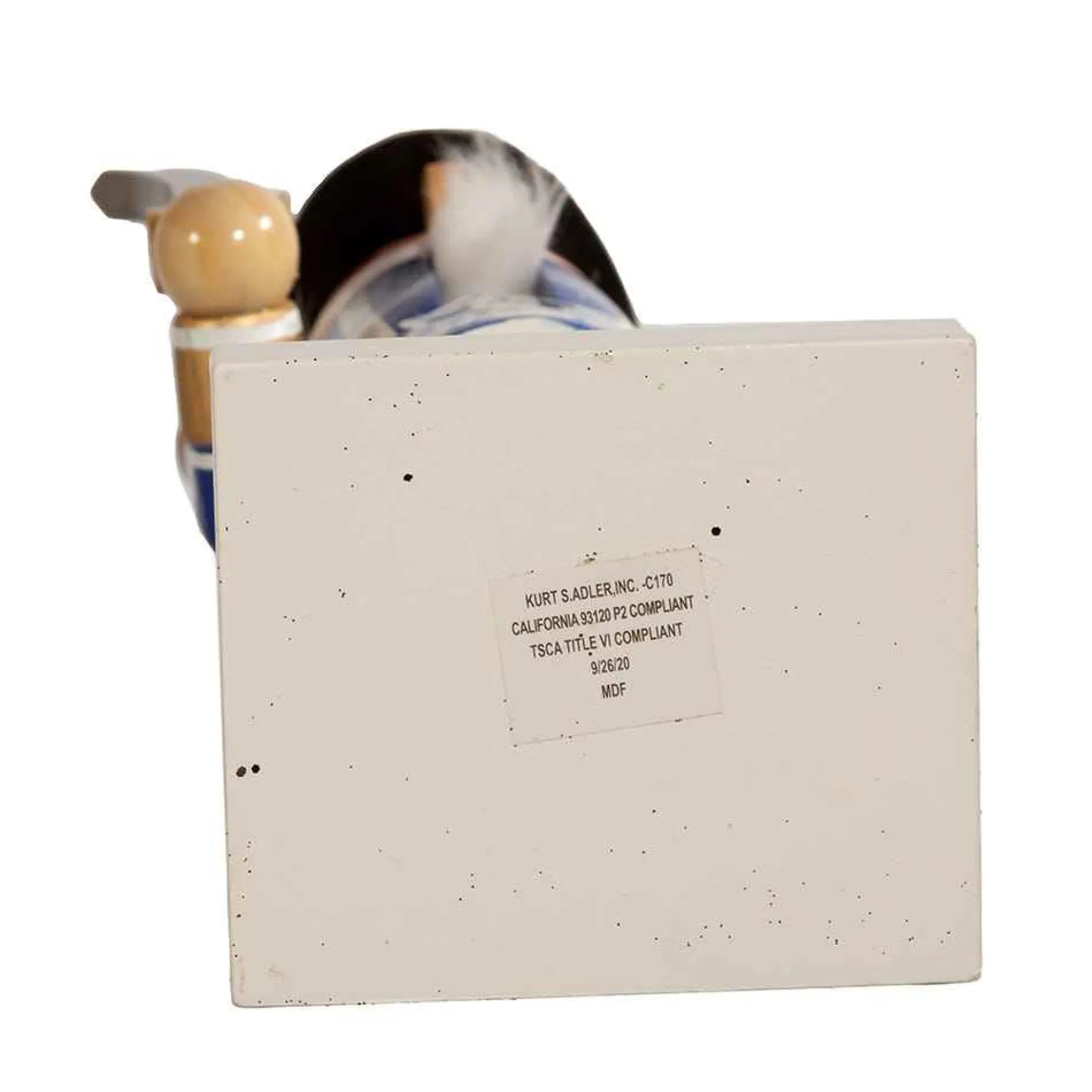 Kurt Adler Tabletop Items* 15-Inch Wooden Delft Blue Nutcracker