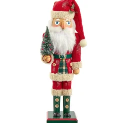 Kurt Adler Tabletop Items* 15-Inch Wooden Santa Nutcracker