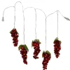 Kurt Adler Lawn And Outdoor Decor* 100-Light Burgundy Led Grape Light Set With 5 Grape Bunches