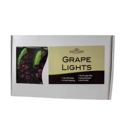 Kurt Adler Lawn And Outdoor Decor* 100-Light Burgundy Led Grape Light Set With 5 Grape Bunches