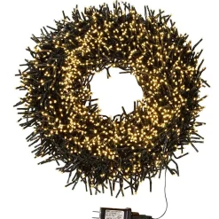 Kurt Adler Lawn And Outdoor Decor* 3000-Light 98-Foot Cluster Garland With Warm White Led Lights