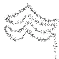 Kurt Adler Lawn And Outdoor Decor* 2000-Light 65-Foot Cluster Garland With Cool White Led Lights