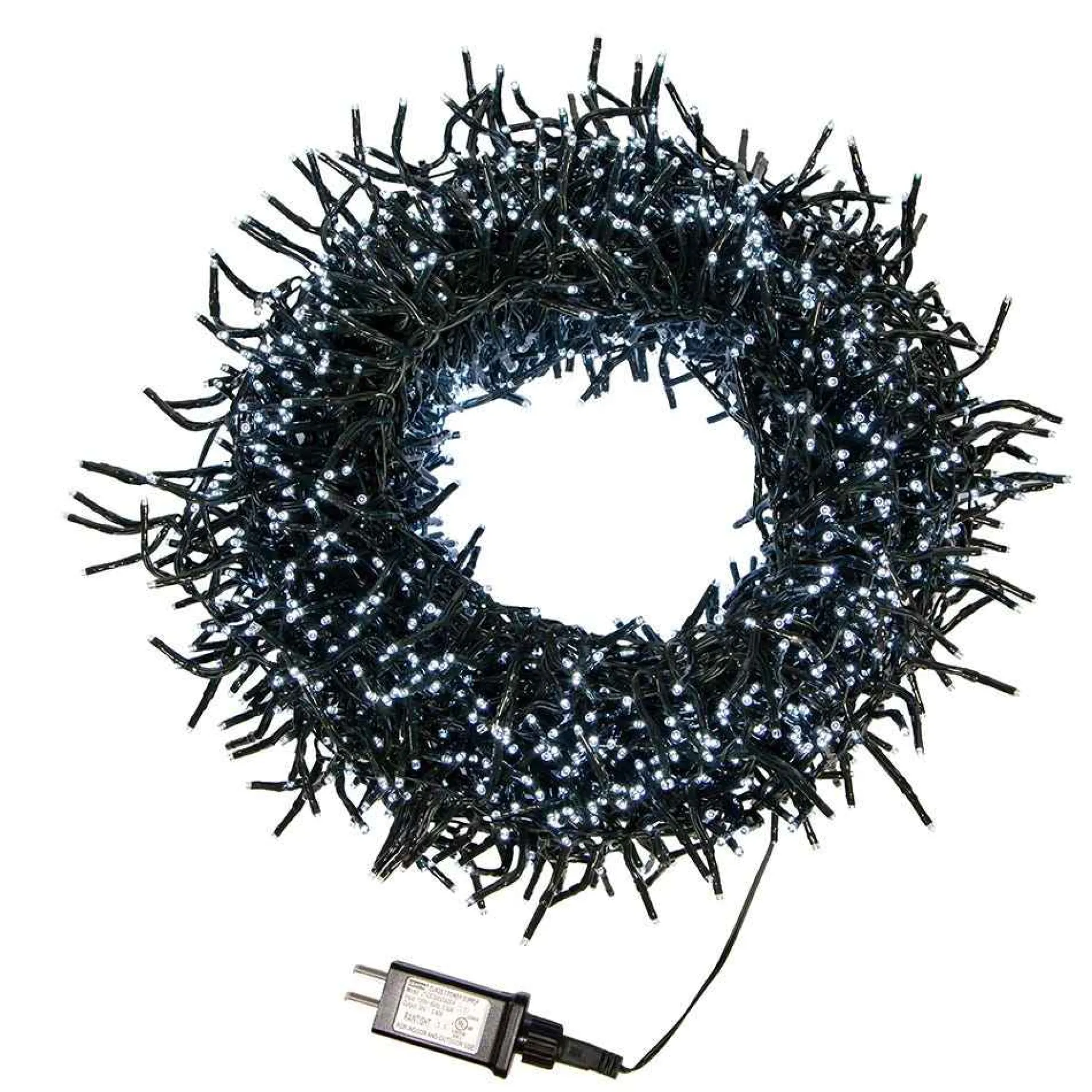 Kurt Adler Lawn And Outdoor Decor* 2000-Light 65-Foot Cluster Garland With Cool White Led Lights
