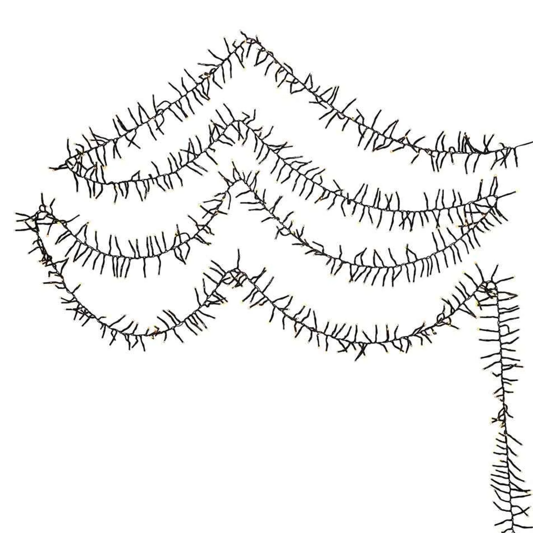 Kurt Adler Lawn And Outdoor Decor* 480-Light 16-Foot Connectable Warm White Led Cluster Garland