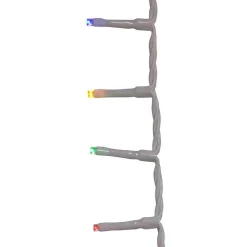 Kurt Adler Lawn And Outdoor Decor* 600-Light 49.2-Foot Multicolored Led White Wire Rice Light Set