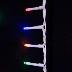 Kurt Adler Lawn And Outdoor Decor* 600-Light 49.2-Foot Multicolored Led White Wire Rice Light Set