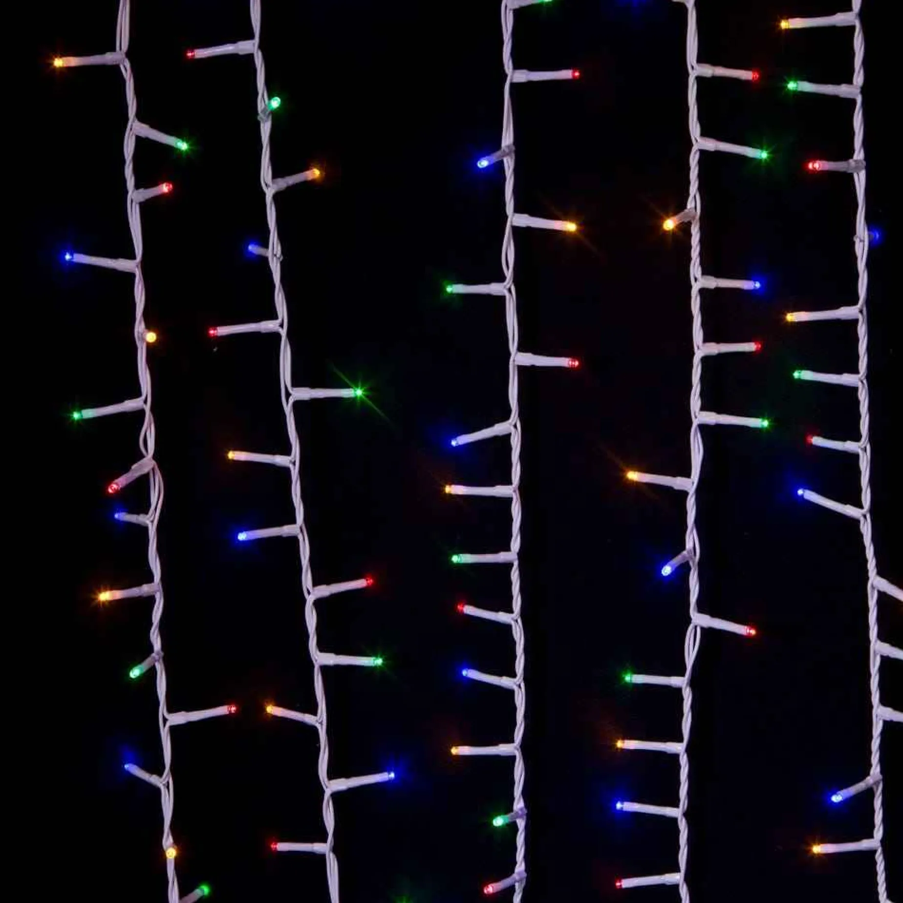 Kurt Adler Lawn And Outdoor Decor* 600-Light 49.2-Foot Multicolored Led White Wire Rice Light Set