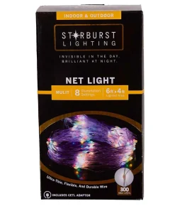 Kurt Adler Lawn And Outdoor Decor* 300-Light 6-Foot Starburst Multi Led Net Light