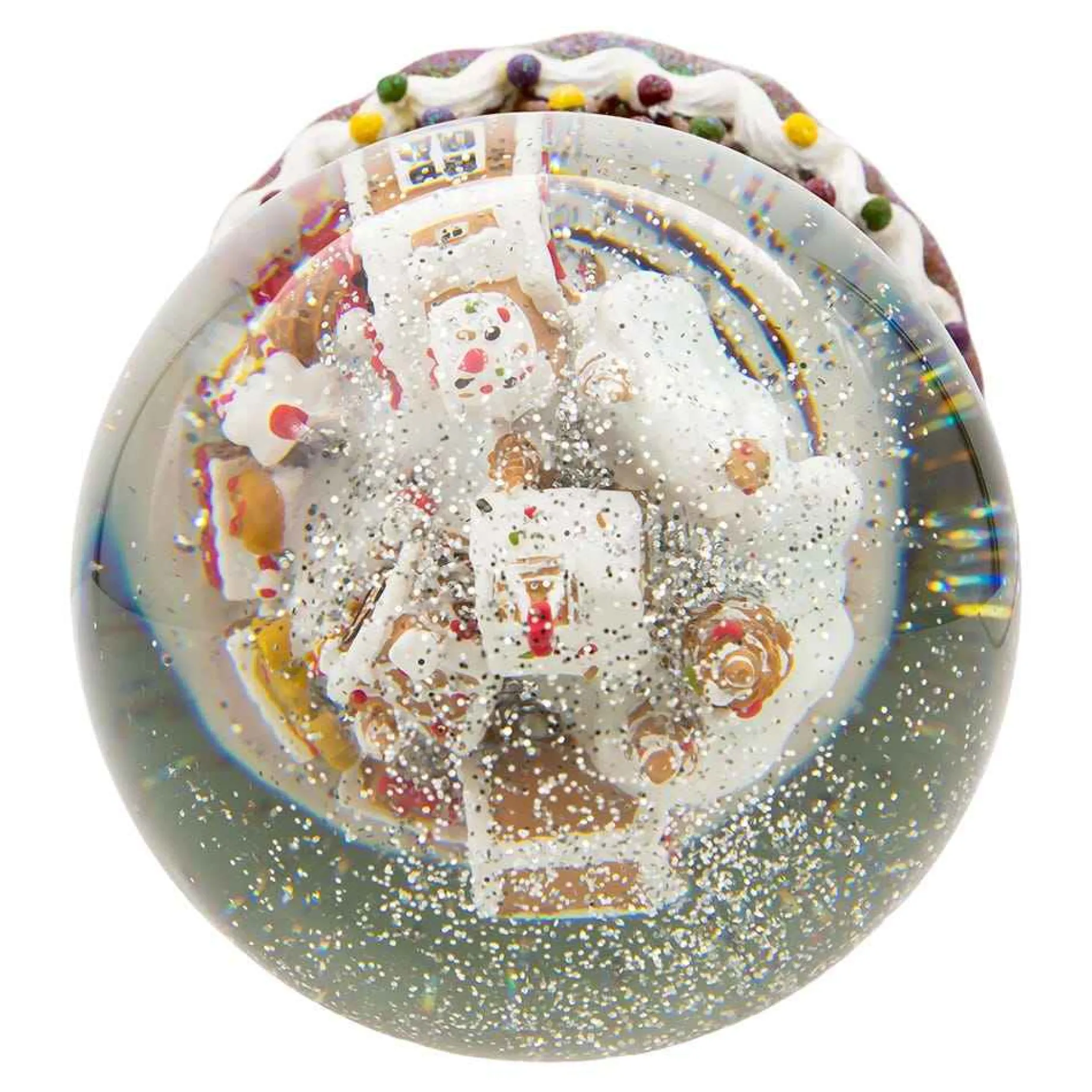Kurt Adler Tabletop Items* 120Mm Battery-Operated Musical Gingerbread Waterglobe