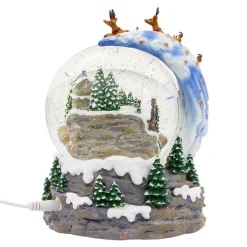 Kurt Adler Tabletop Items* 120Mm Battery-Operated Musical Santa And Sled Waterglobe