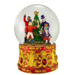 Kurt Adler Tabletop Items* 120Mm Musical Lighted Nutcracker Water Globe