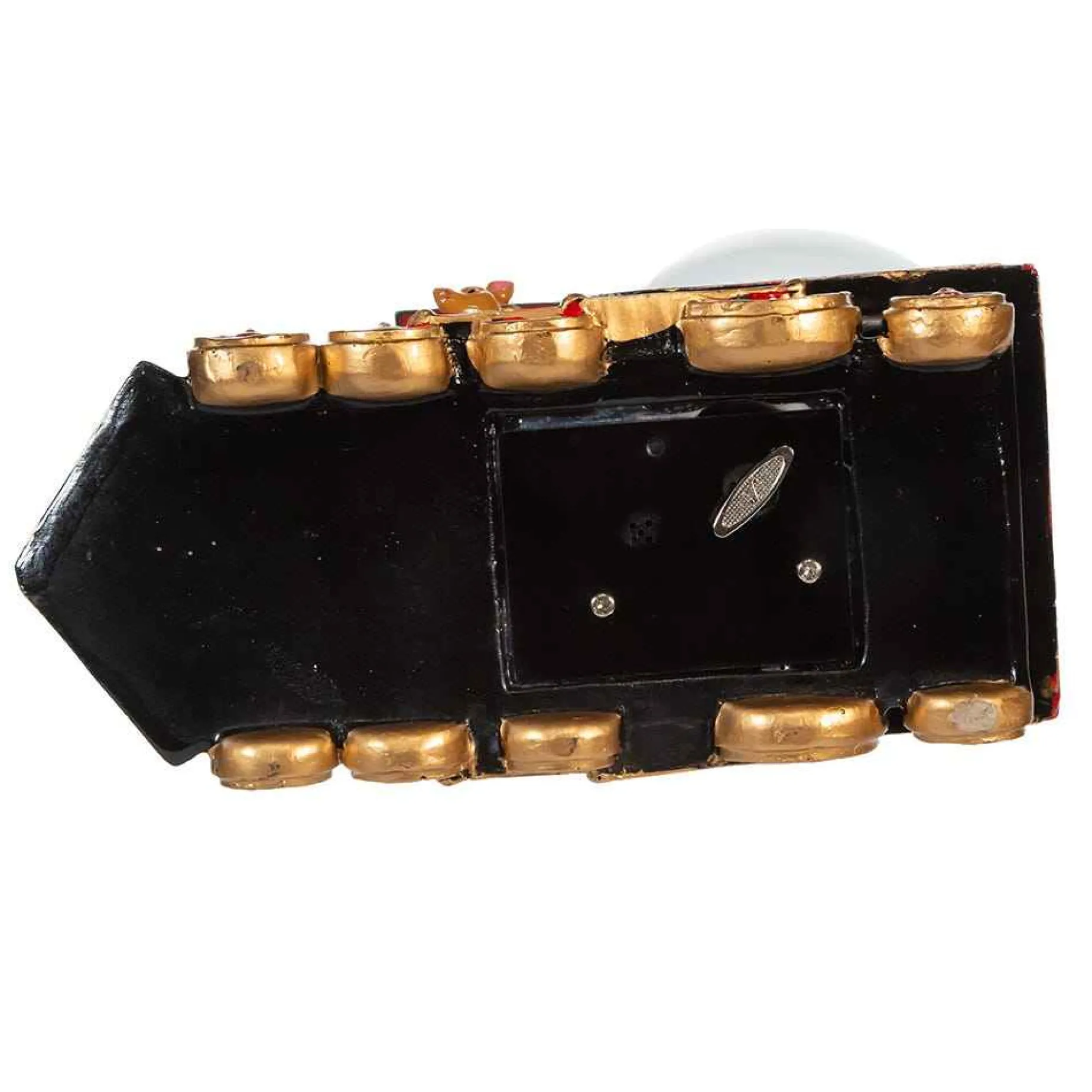 Kurt Adler Tabletop Items* 120Mm Musical Santa Driving Train Water Globe