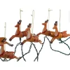 Kurt Adler Lawn And Outdoor Decor* Ul 10-Light Santa Sleigh And Eight Reindeer Light Set