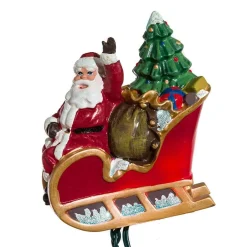 Kurt Adler Lawn And Outdoor Decor* Ul 10-Light Santa Sleigh And Eight Reindeer Light Set