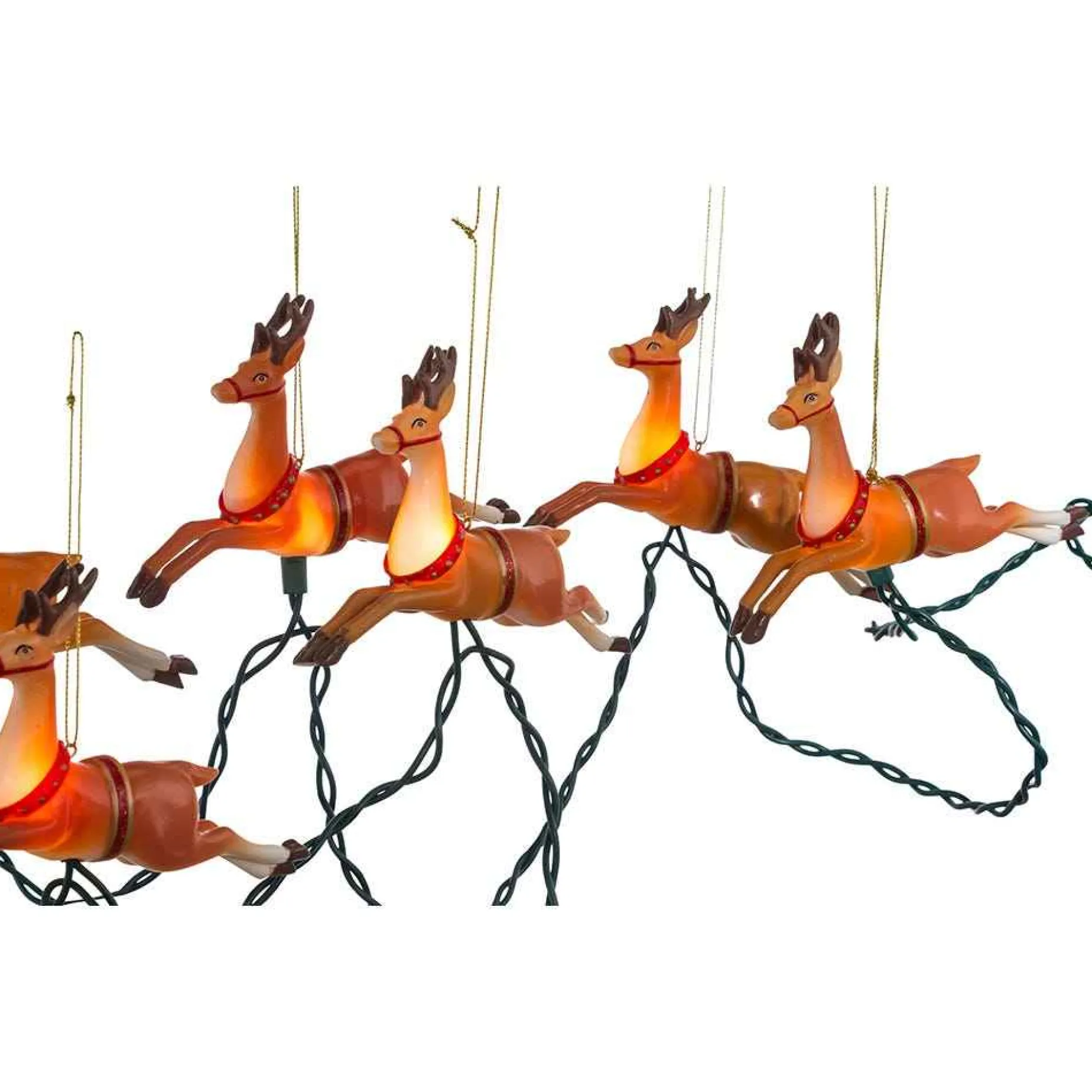 Kurt Adler Lawn And Outdoor Decor* Ul 10-Light Santa Sleigh And Eight Reindeer Light Set