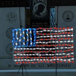 Brite Ideas Lawn And Outdoor Decor*Led American Flag #Led-Af40