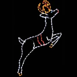 Brite Ideas Lawn And Outdoor Decor*Led Leaping Reindeer #Led-Rdl60 *Set Of 2*