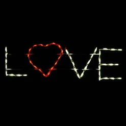 Brite Ideas Lawn And Outdoor Decor*Led Love Sign #Led-Love *Set Of 2*