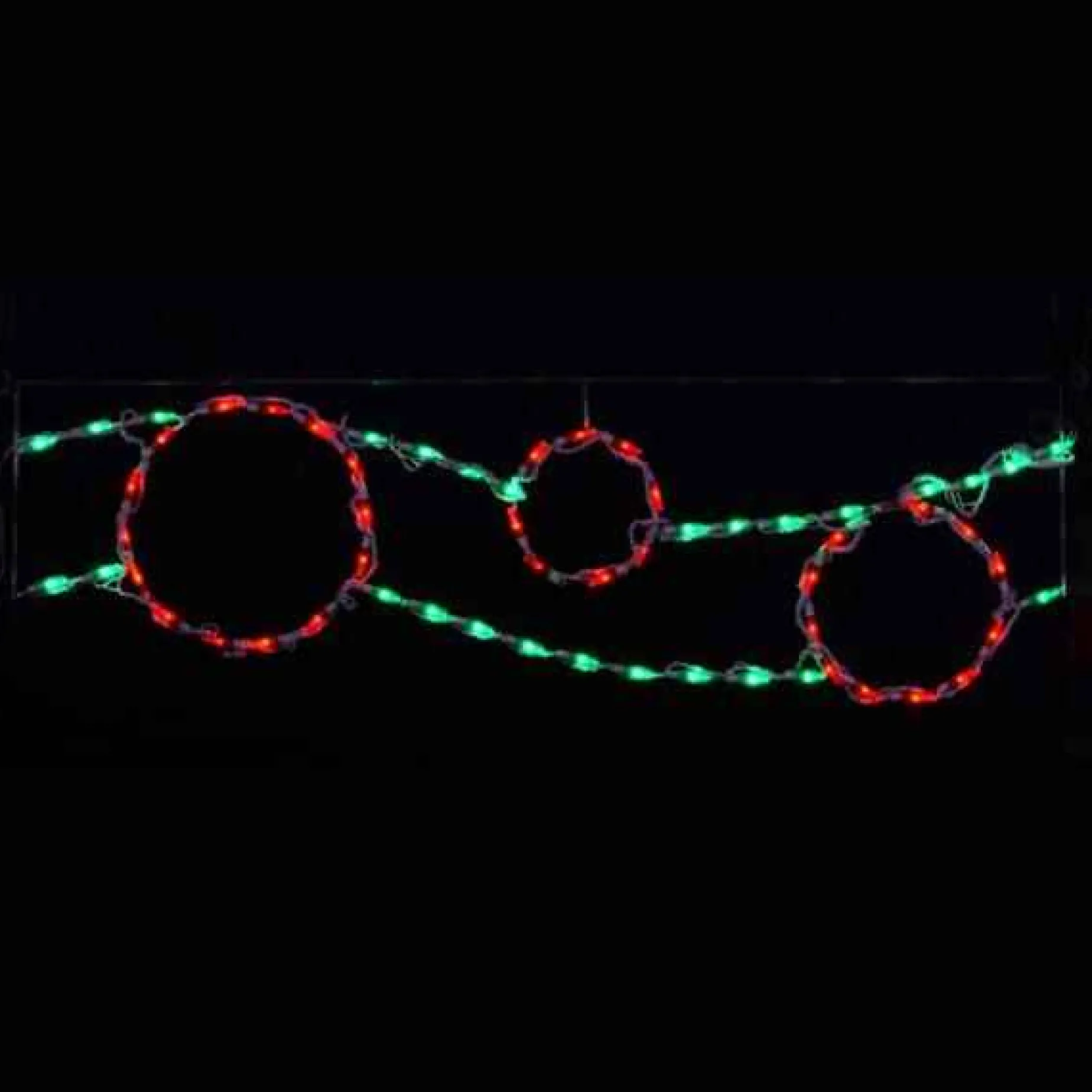 Brite Ideas Lawn And Outdoor Decor*Led Ornament Ribbon Rg - Set Of 12- #Led-Ro44Rg