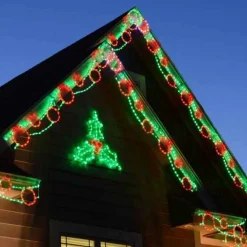 Brite Ideas Lawn And Outdoor Decor*Led Ornament Ribbon Rg - Set Of 12- #Led-Ro44Rg