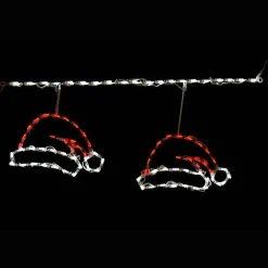 Brite Ideas Lawn And Outdoor Decor*Led Santa Hat Freestyle Linkable -Set Of 12- Led-Hat44