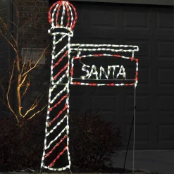 Brite Ideas Lawn And Outdoor Decor*Led Santa's Light Pole #Led-Slp72