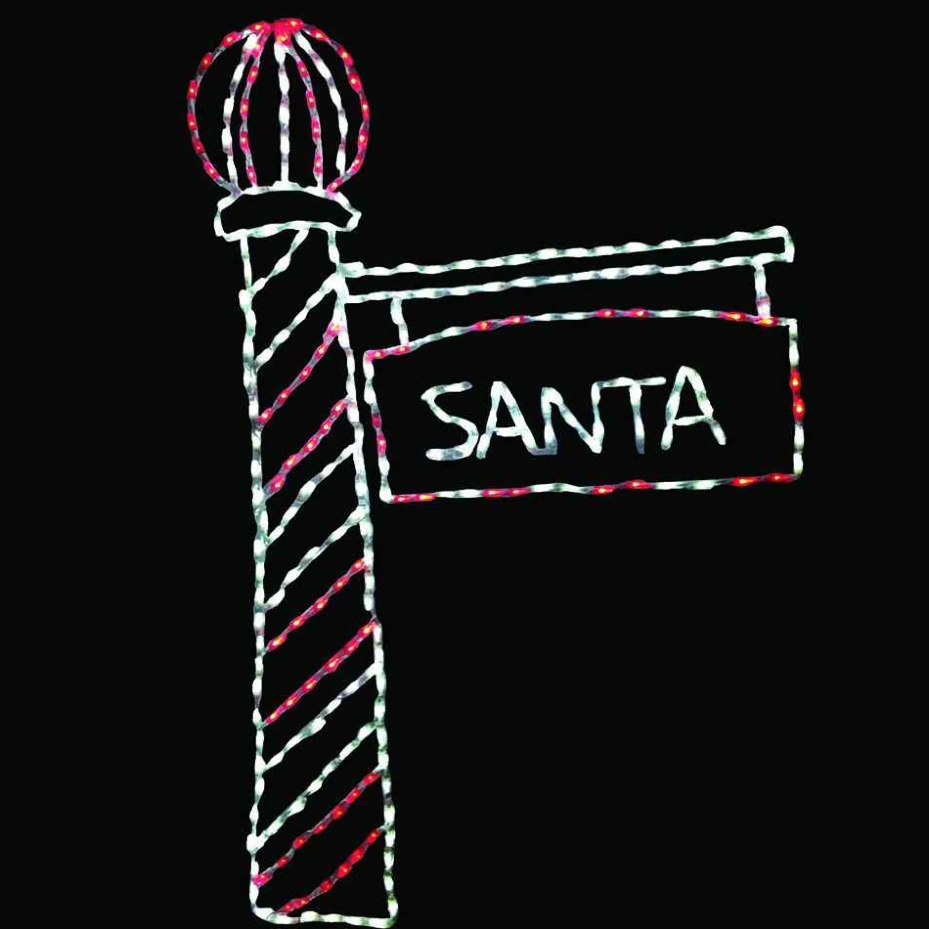 Brite Ideas Lawn And Outdoor Decor*Led Santa's Light Pole #Led-Slp72