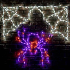 Brite Ideas Lawn & Outdoor Decor*Led Small Corner Web #Led-Web22 *Set Of 2*