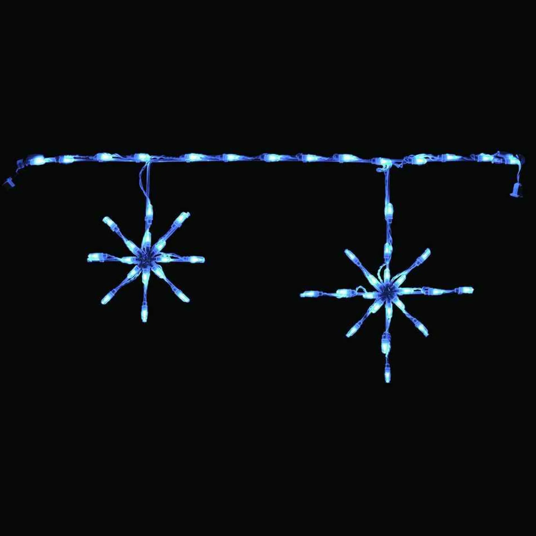 Brite Ideas Lawn And Outdoor Decor*Led Snowflake Freestyle Linkable (Ice Blue) - Set Of 12- #Led-Sfl44Ib
