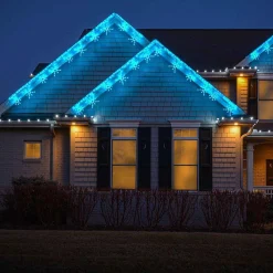 Brite Ideas Lawn And Outdoor Decor*Led Snowflake Freestyle Linkable (Ice Blue) - Set Of 12- #Led-Sfl44Ib