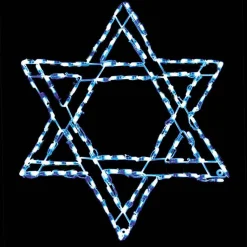 Brite Ideas Lawn And Outdoor Decor*Led Star Of David #Led-Sd132 *Set Of 2*