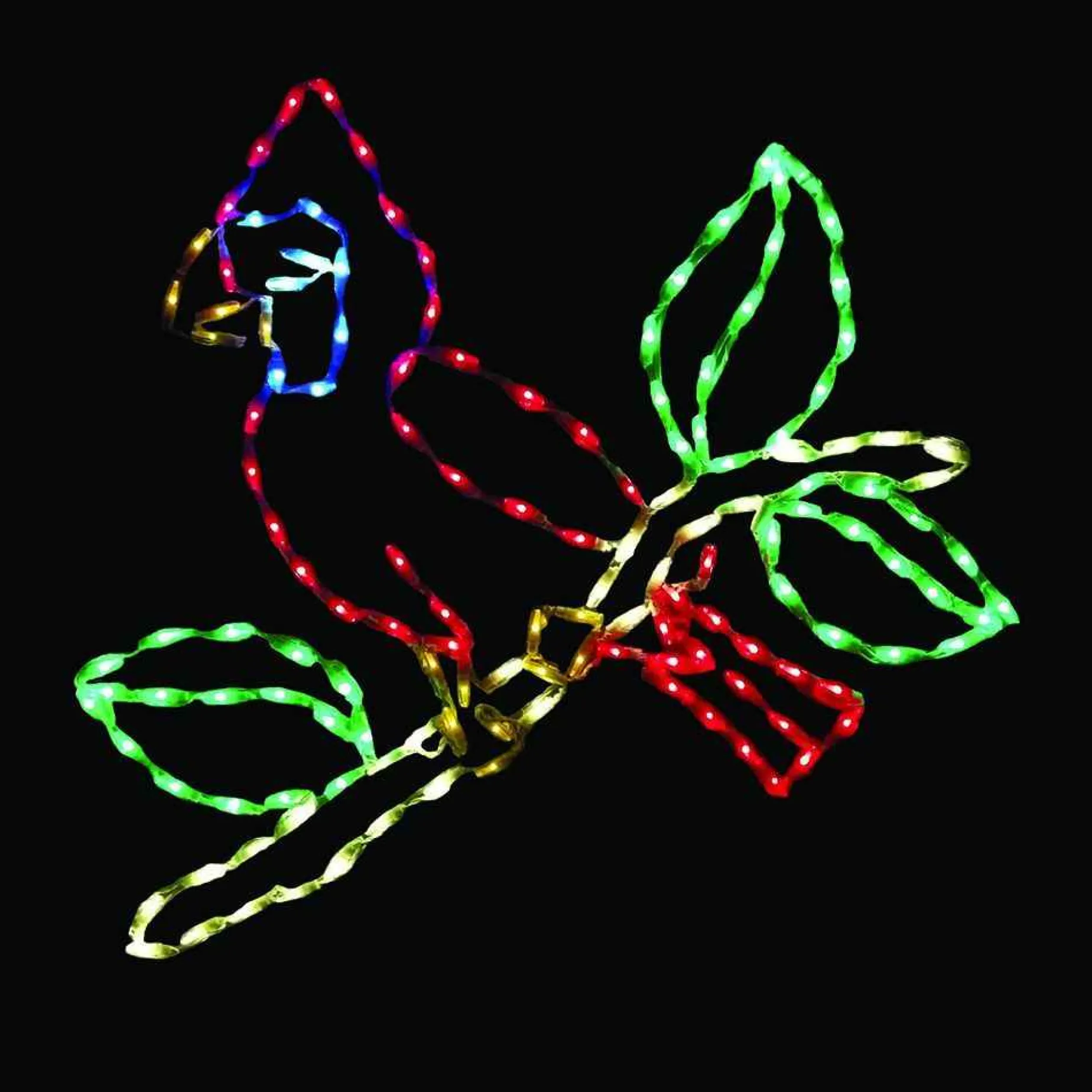 Brite Ideas Lawn And Outdoor Decor*Led-Crd32S - Led Cardinal On Branch (Small) #Led-Crd32S *Set Of 2*