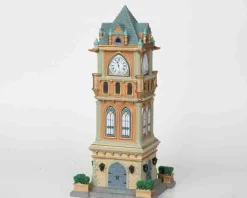 Lemax Village Collection Lighted Buildings*Lemax Municipal Clock Tower #05007
